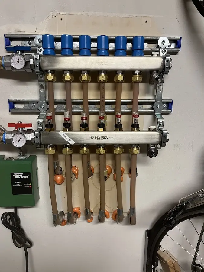 Plumber performing Gas Line Installation at a residential property in Blythe